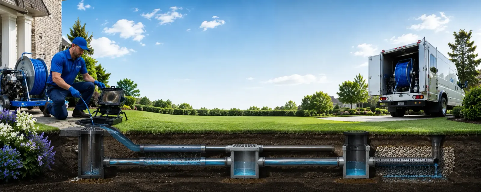 Outdoor drain cleaning information for Nelson, WI